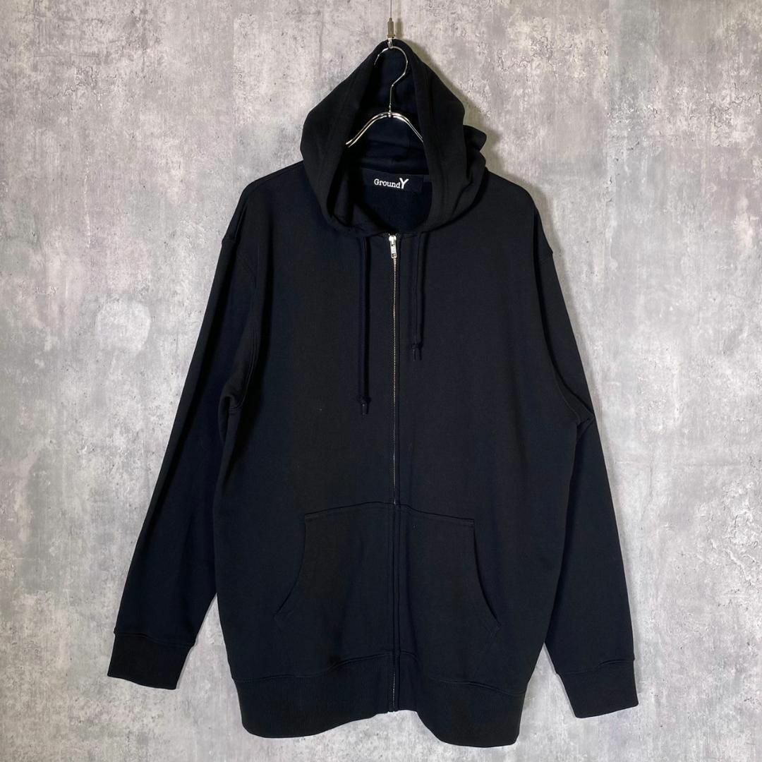 『Ground Y』グラウンドワイ (4) バックプリントロゴジップフーディー