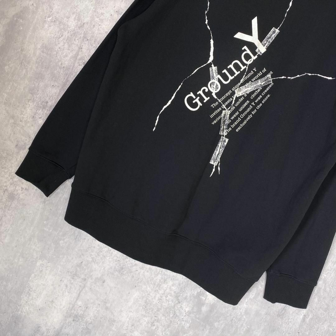 『Ground Y』グラウンドワイ (4) バックプリントロゴジップフーディー