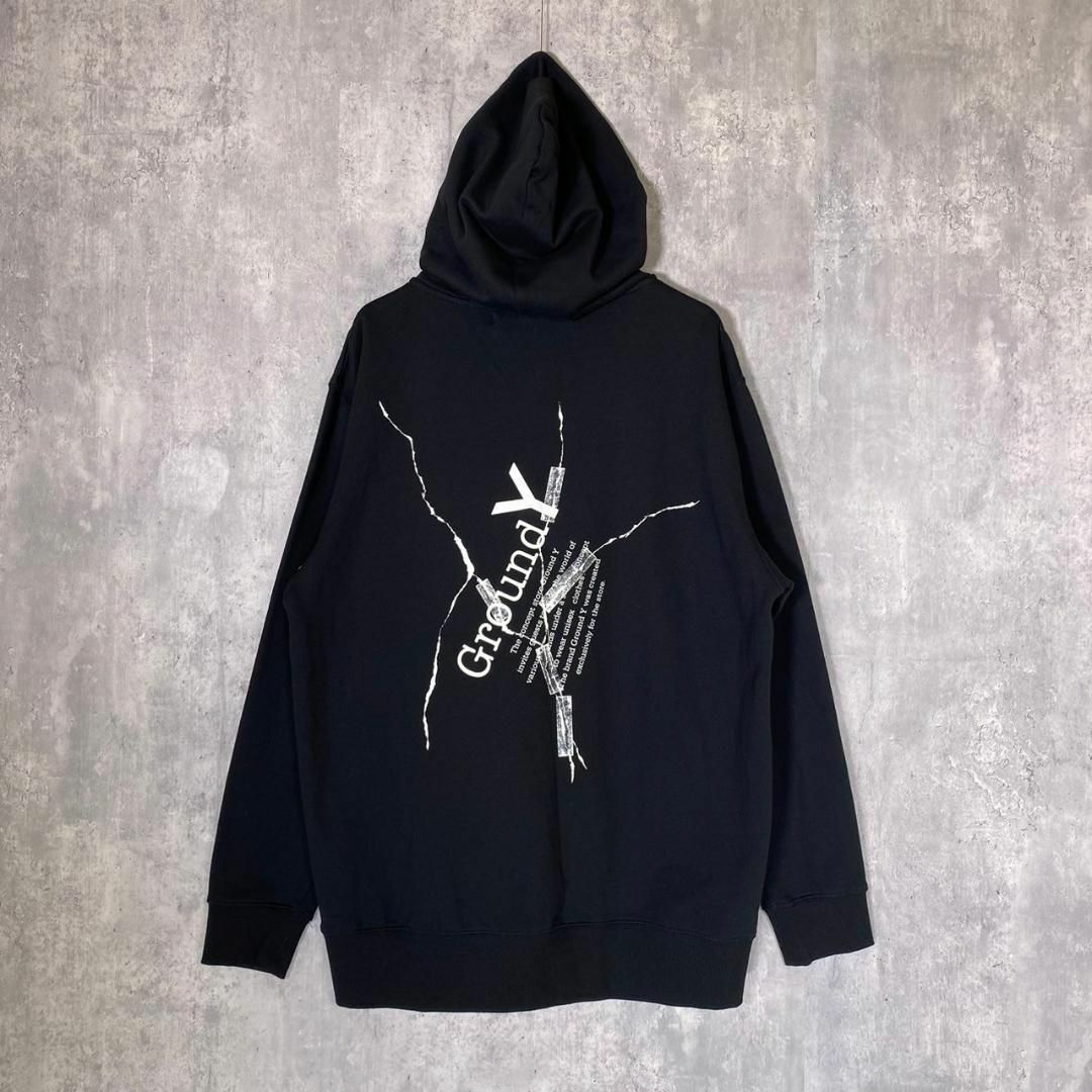 『Ground Y』グラウンドワイ (4) バックプリントロゴジップフーディー