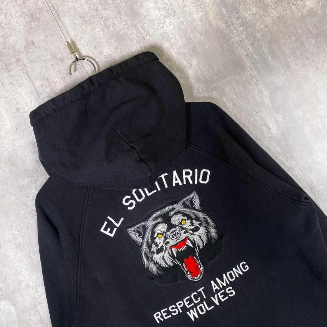 『EL SOLITARIO』エルソリタリオ (XL) リスペクト ジップパーカー