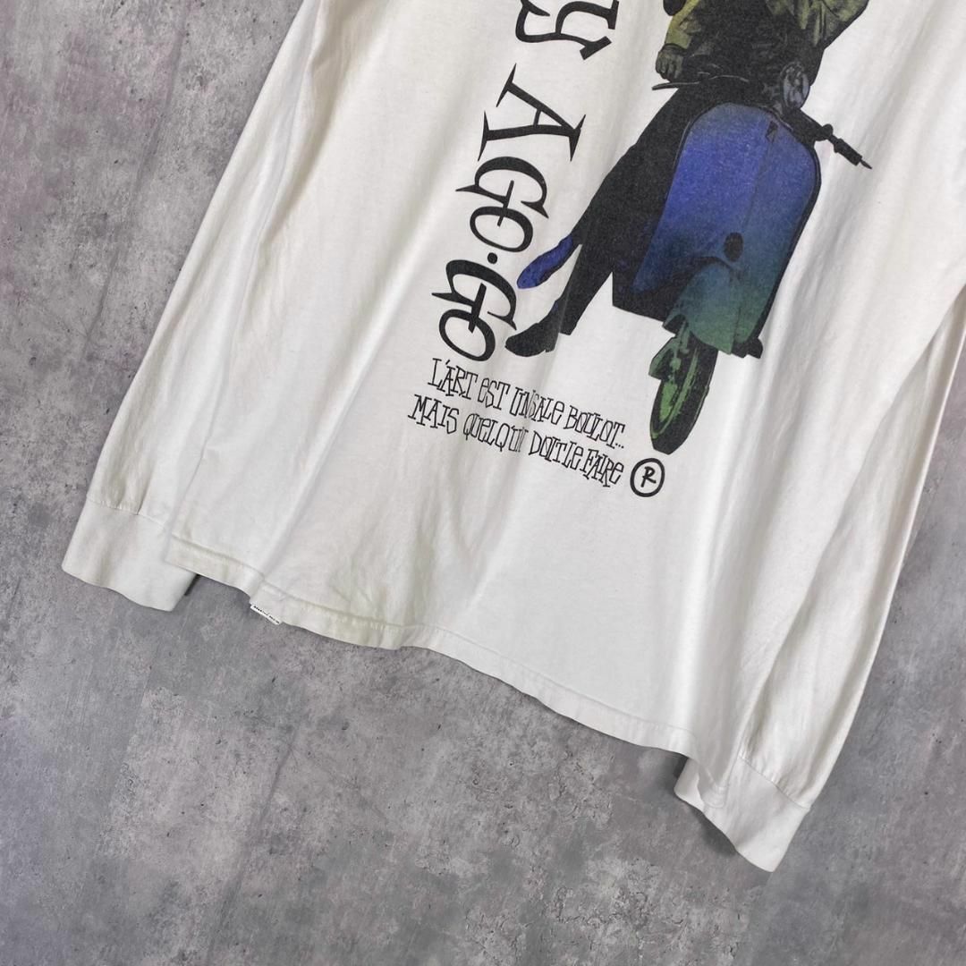 『STUSSY』ステューシー (L) ローマの休日 ロンTシャツ