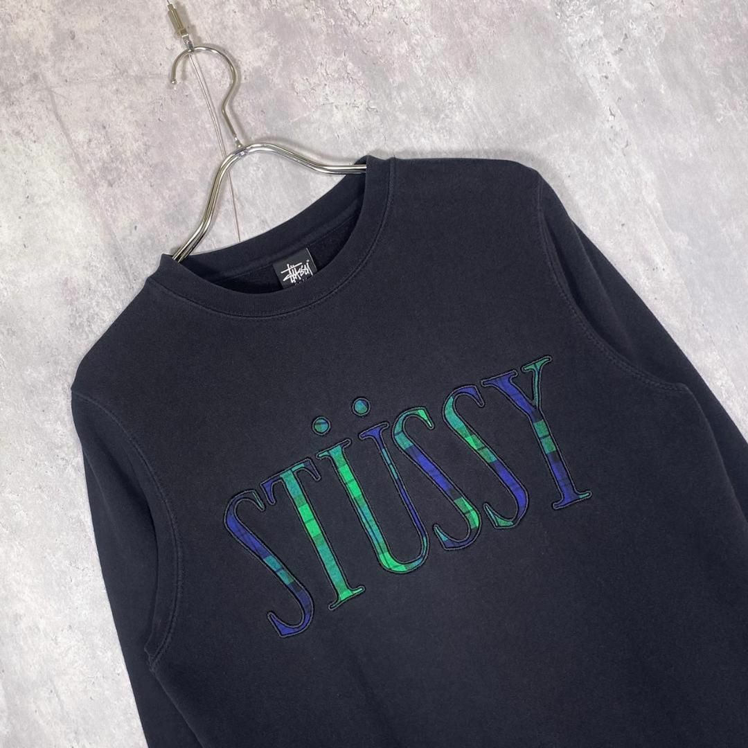 『STUSSY』ステューシー (S) フロントロゴ 長袖スウェット