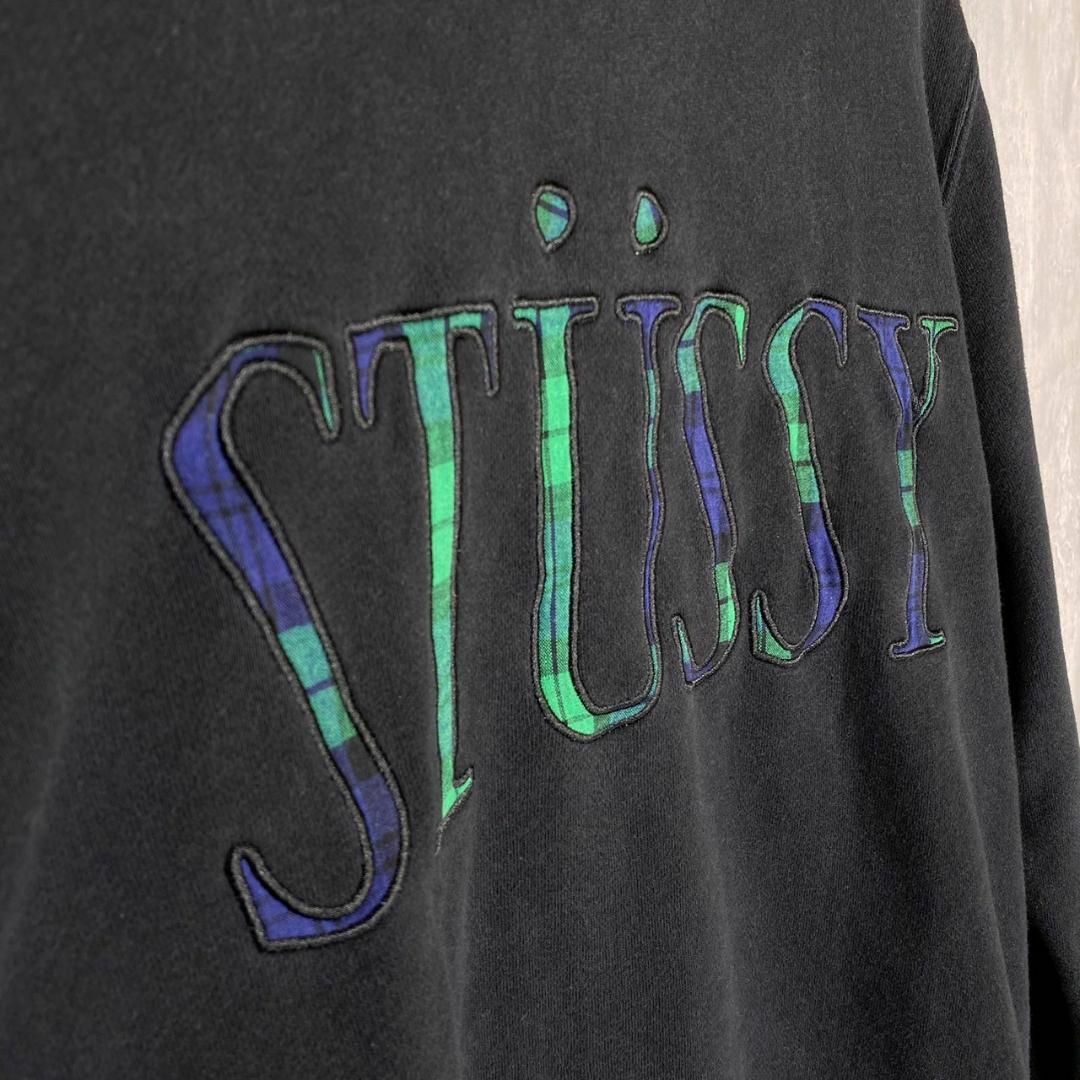 『STUSSY』ステューシー (S) フロントロゴ 長袖スウェット