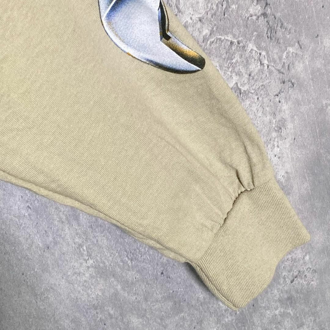 『STUSSY』ステューシー (M) スリーブプリント レンチ ロンTシャツ