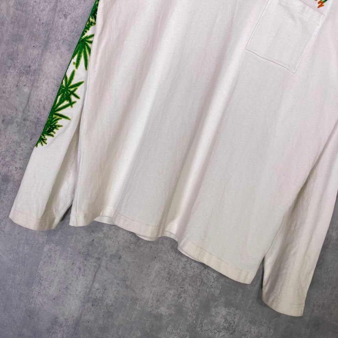 『STUSSY』ステューシー (L) Leaves L/S Crew ロンT