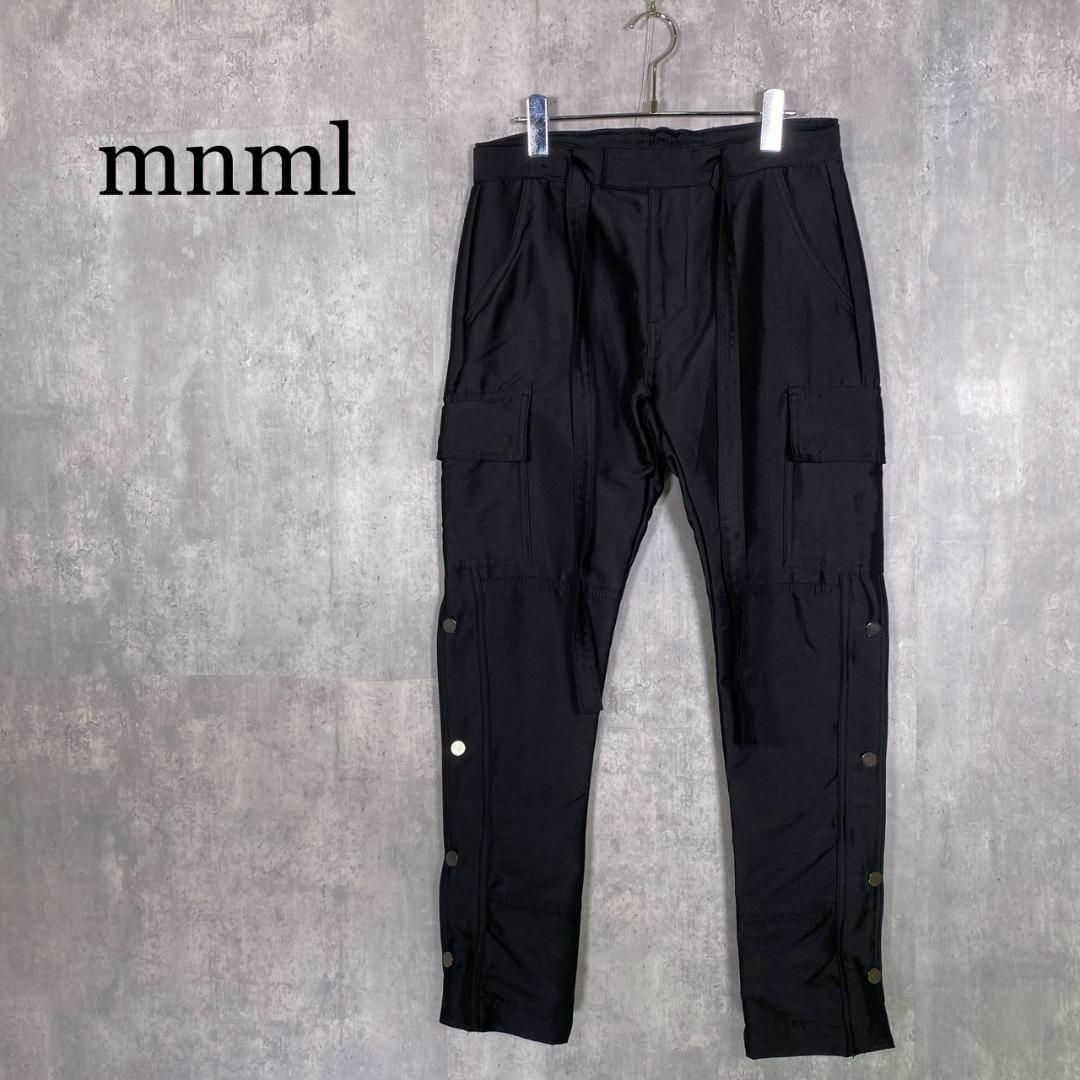 『mnml』ミニマル (30) スナップジッパー カーゴパンツ
