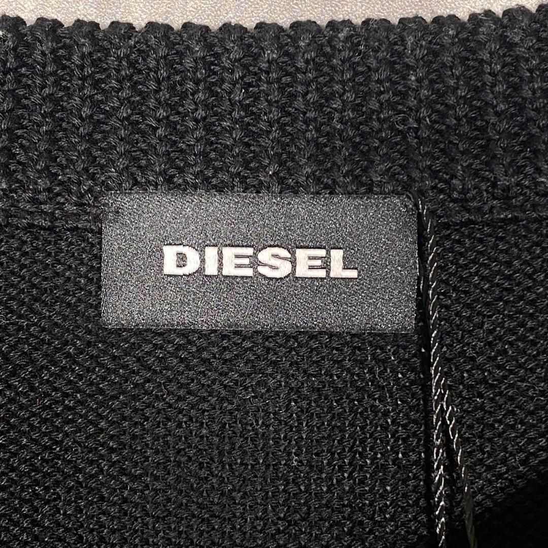 『DIESEL』ディーゼル (L) フロントロゴ クルーネック セーター
