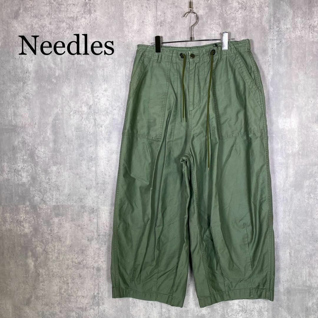 『Needles』ニードルス (L) ヒザデル ワイド カーゴパンツ