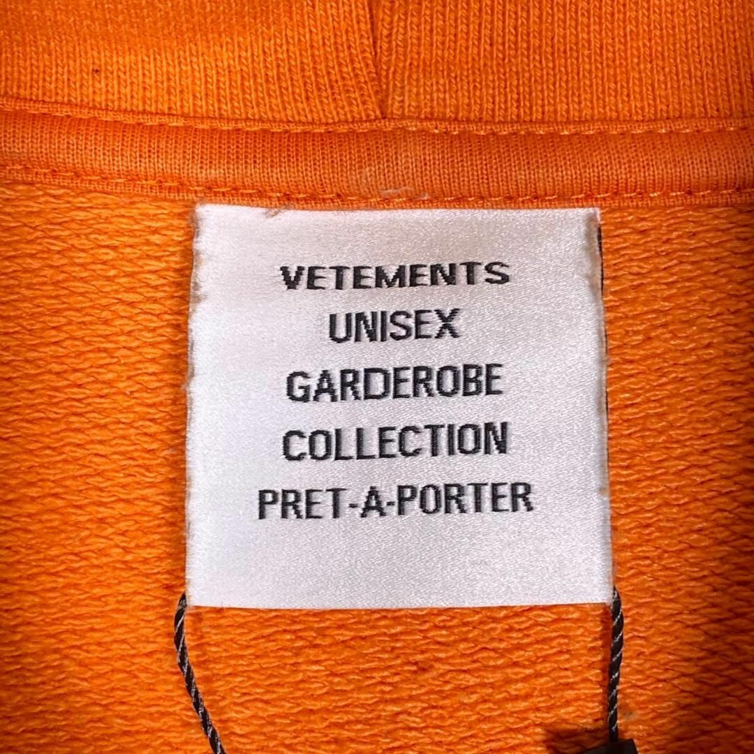 『VETEMENTS』ヴェトモン (S) グラディエントロゴ パーカー