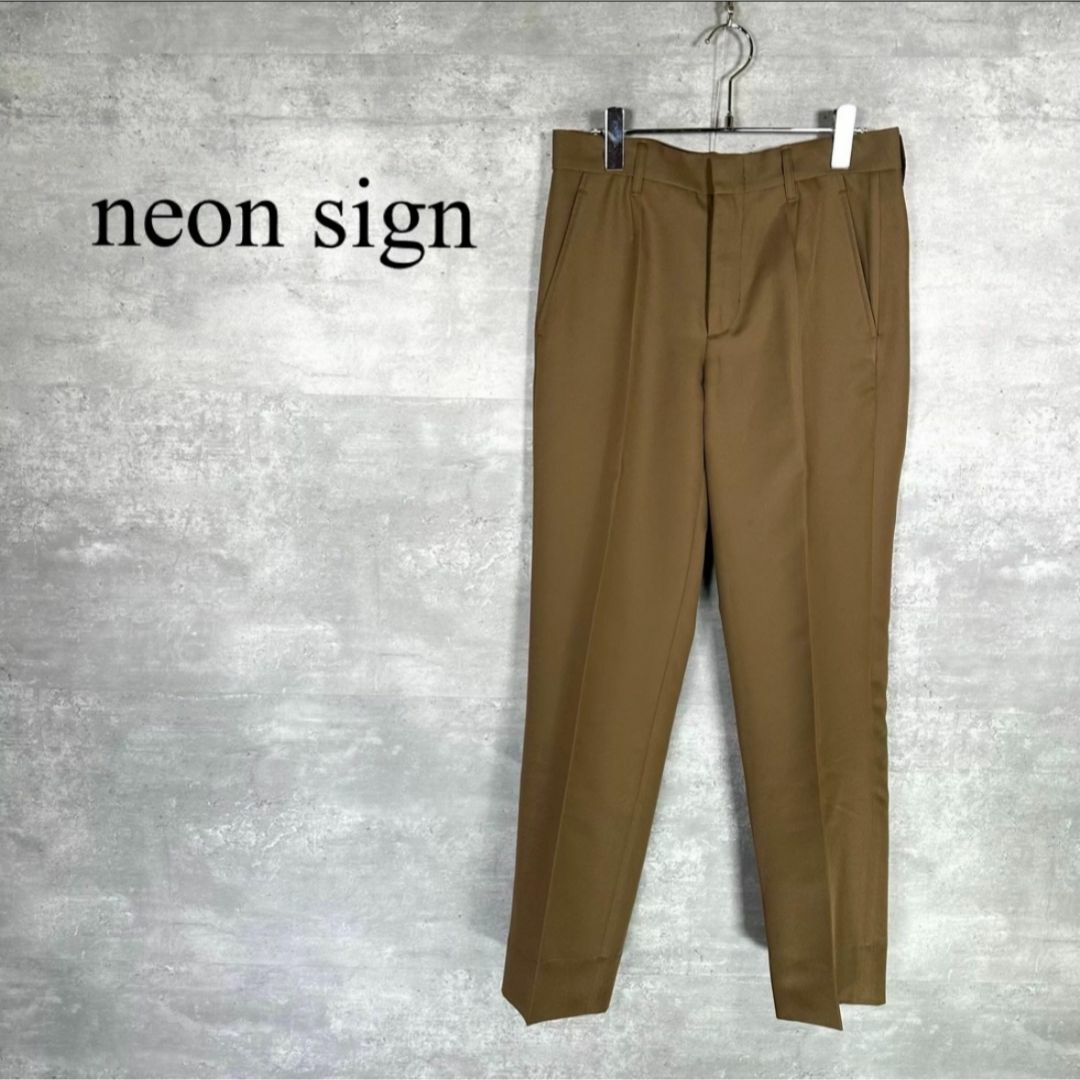 『neon sign』ネオンサイン (48) センタープレス スラックス