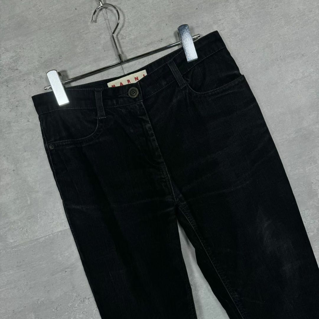 『MARNI』マルニ (36) ベロア スリムテーパードパンツ