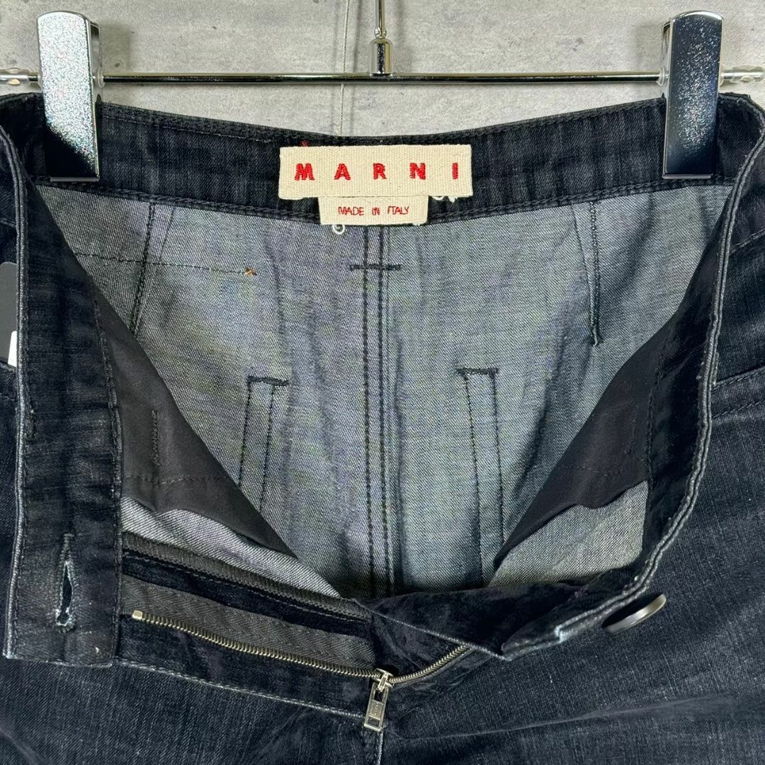 『MARNI』マルニ (36) ベロア スリムテーパードパンツ