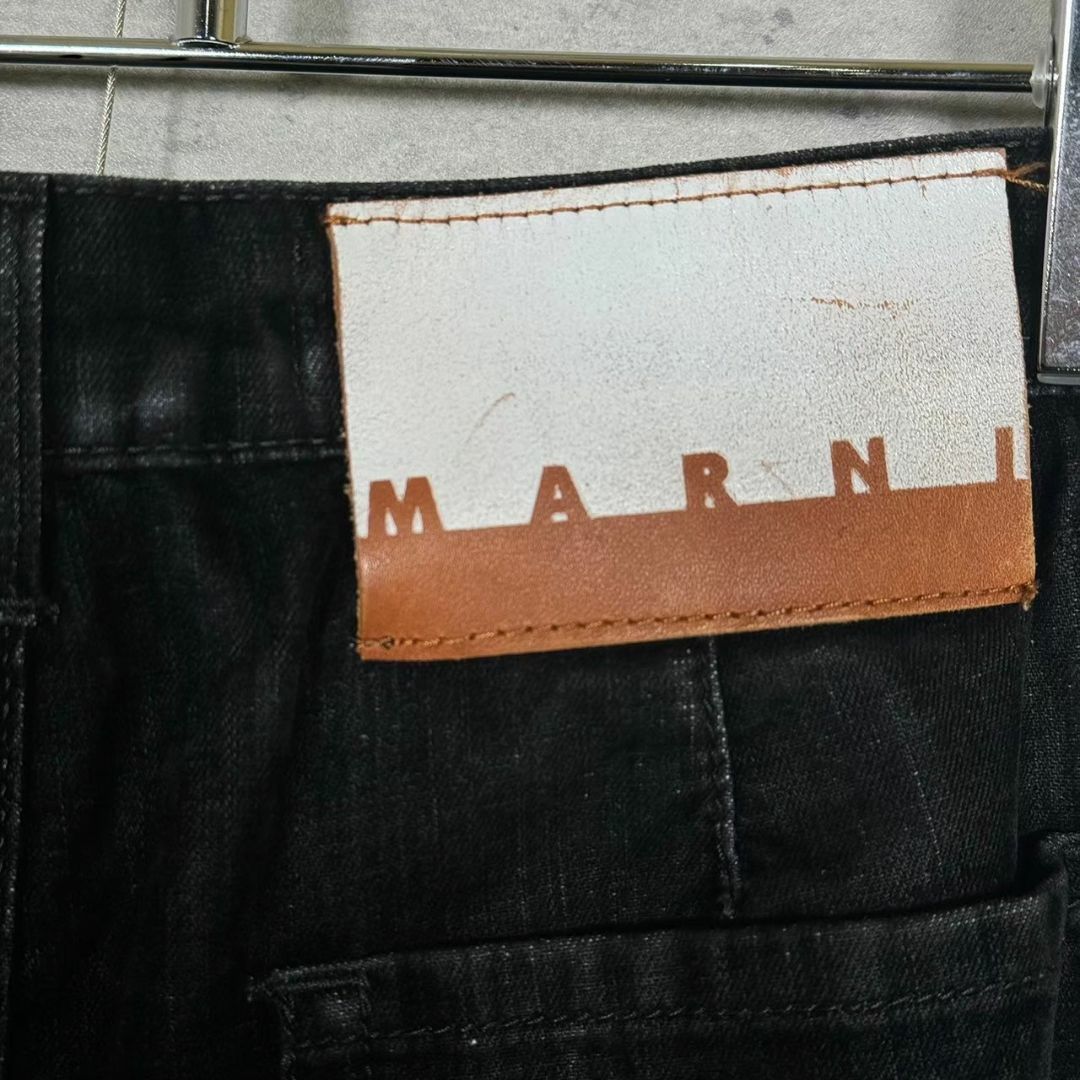 『MARNI』マルニ (36) ベロア スリムテーパードパンツ