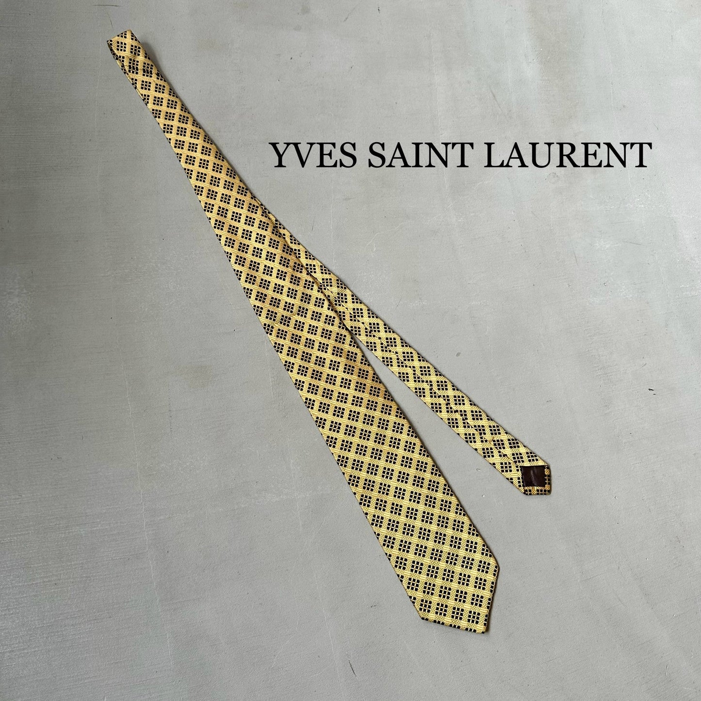 『YVES SAINT LAURENT』イヴ・サンローラン シルクネクタイ
