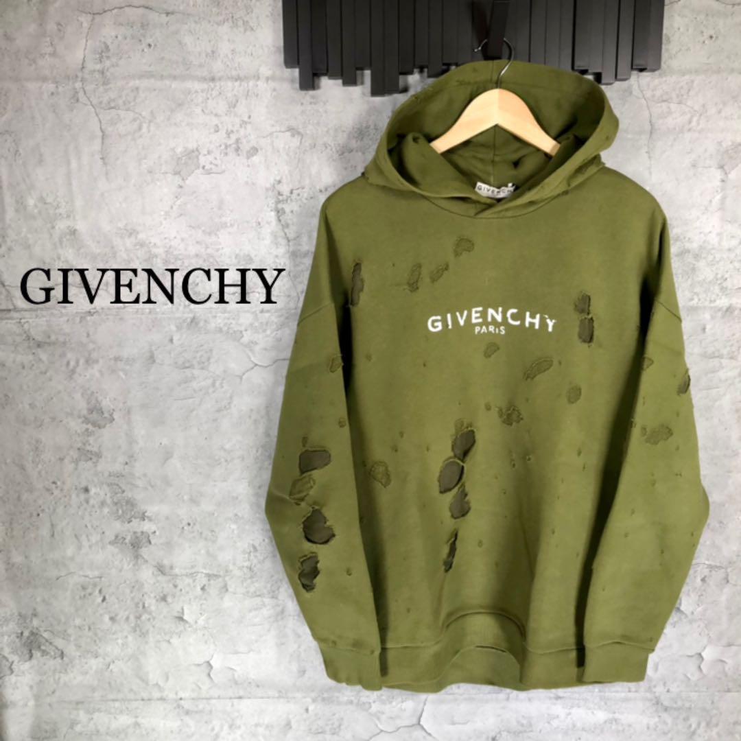『GIVENCHY』ジバンシー (M) デストロイ パーカー