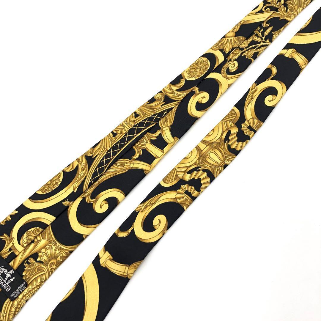 『HERMES』エルメス 総柄シルクネクタイ