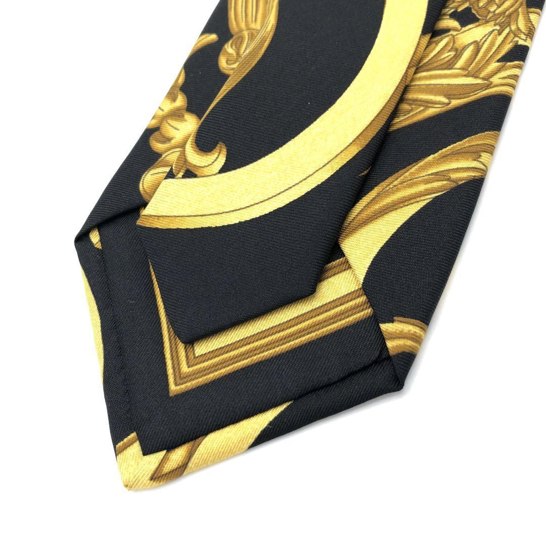 『HERMES』エルメス 総柄シルクネクタイ