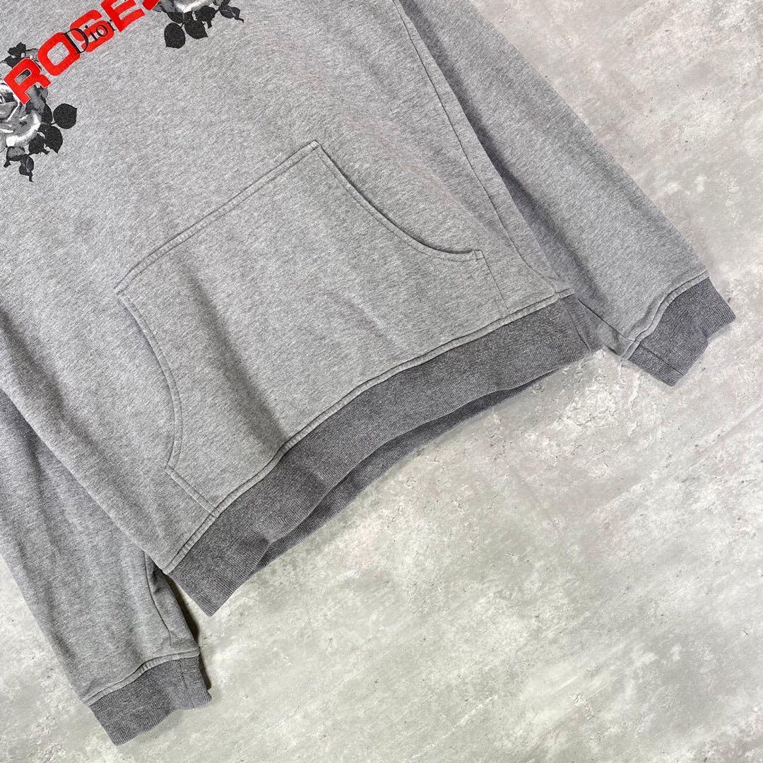 『Dior』ディオール (L) ローズ薔薇柄 ロゴプルオーバーパーカー