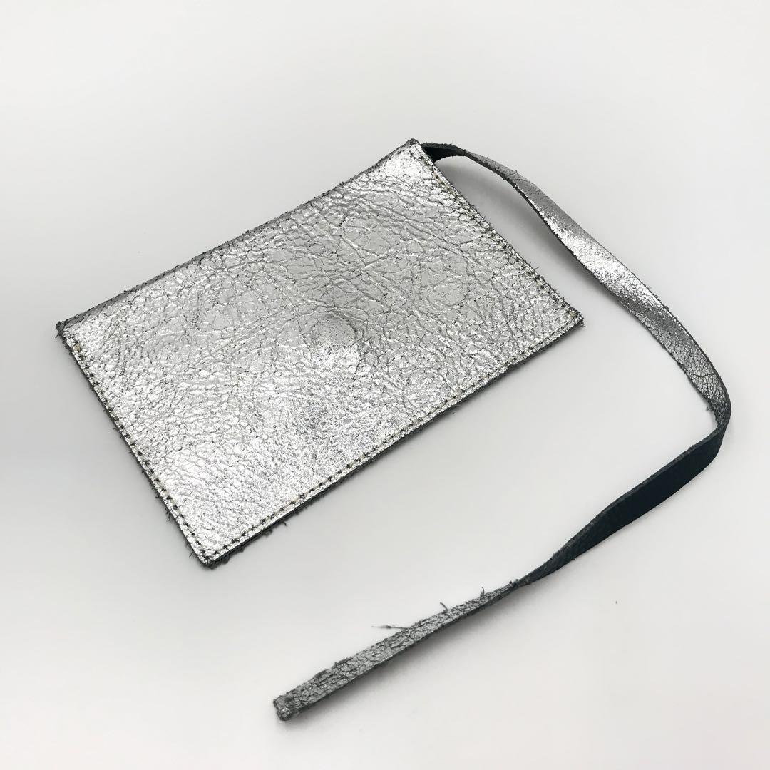 『CAPICA』ポーチ シルバー スナップボタン