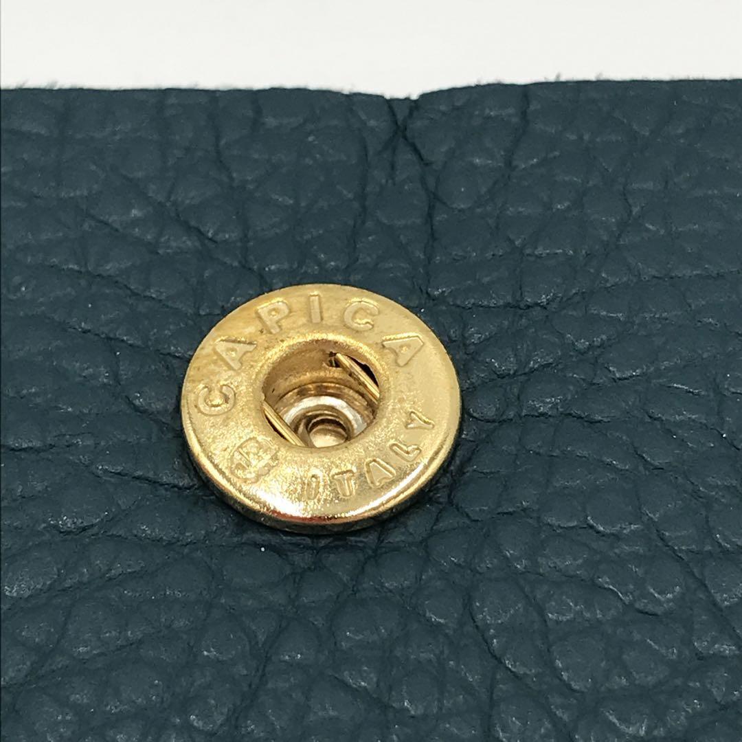『CAPICA』ポーチ シルバー スナップボタン