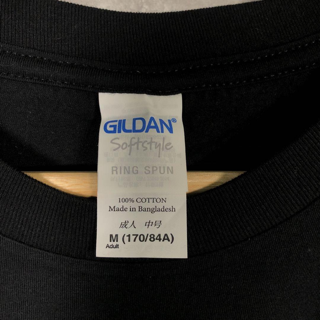 『GILDAN』ギルダン (S) プリント半袖Tシャツ / ブラック