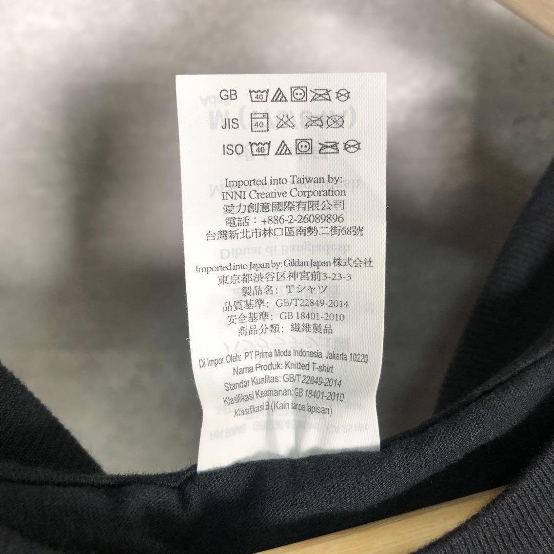 『GILDAN』ギルダン (S) プリント半袖Tシャツ / ブラック