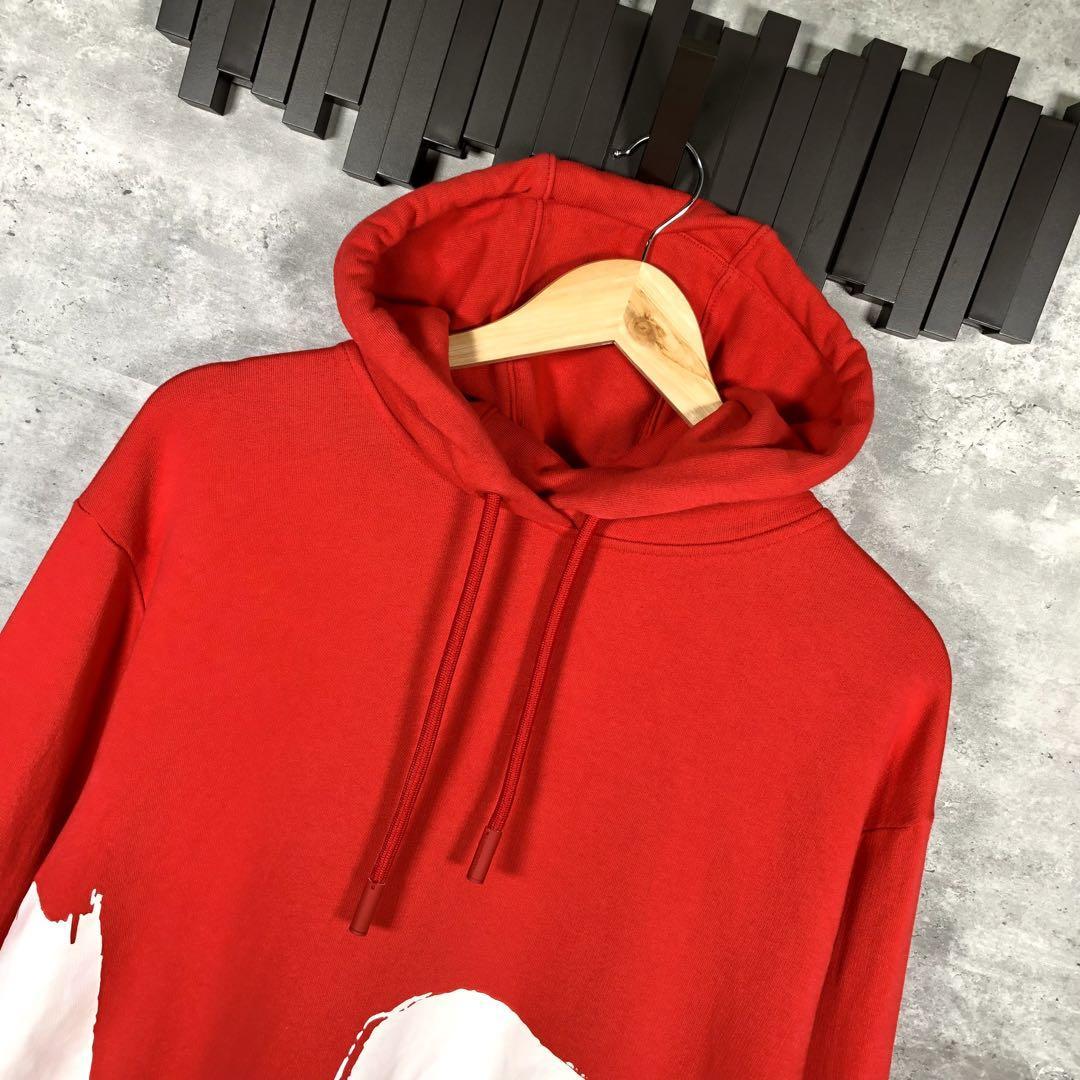 『Burberry』バーバリー (XS) オーバーサイズ LOVEプリントパーカー