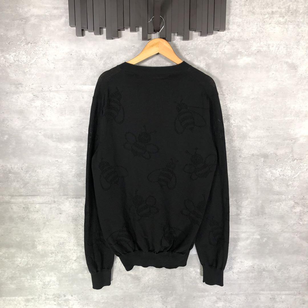 『Dior』ディオール (M) カウズbee薄手ニット / セーター ハチ柄
