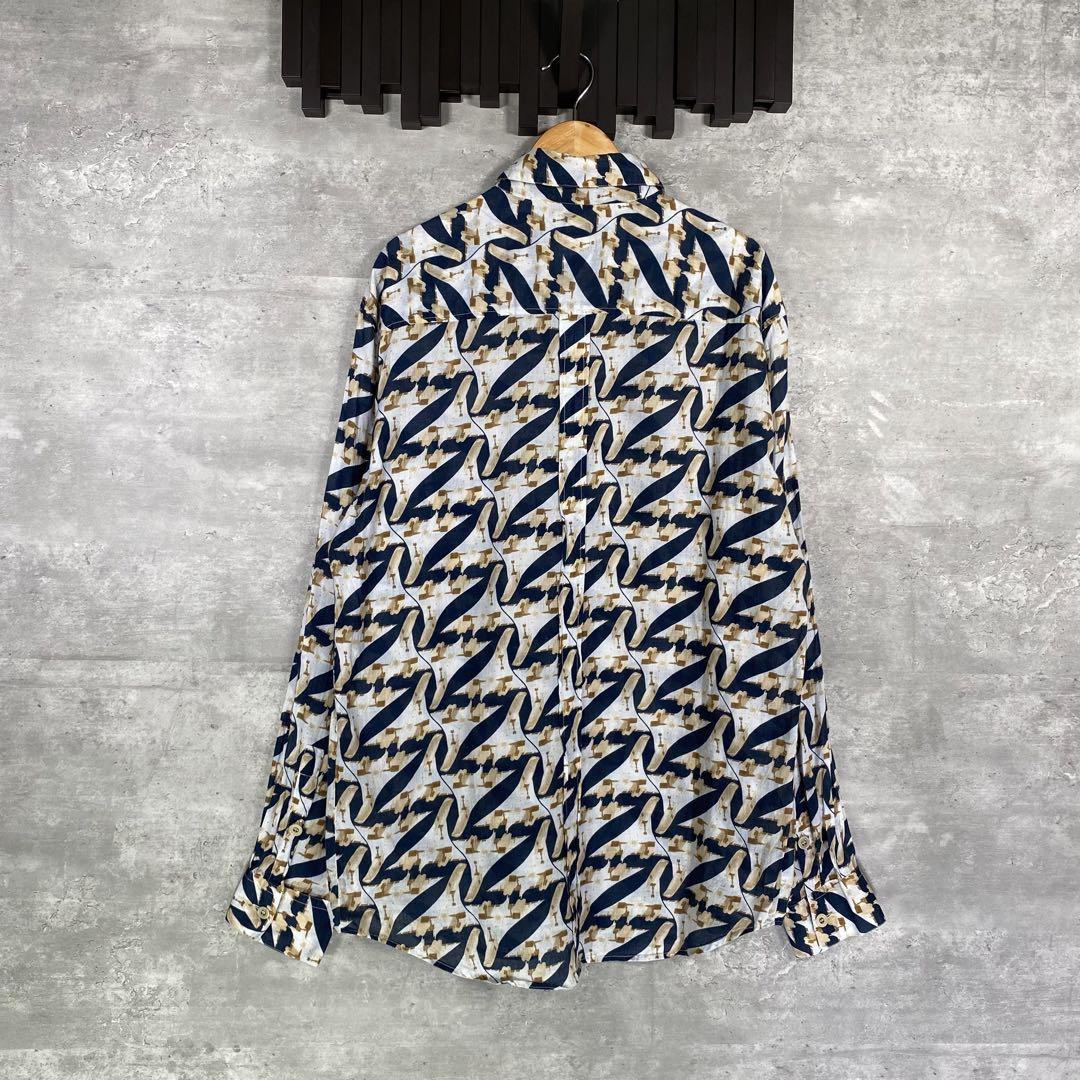『VERSUS』ベルサス (46) シースルー総柄シャツ / シアーシャツ
