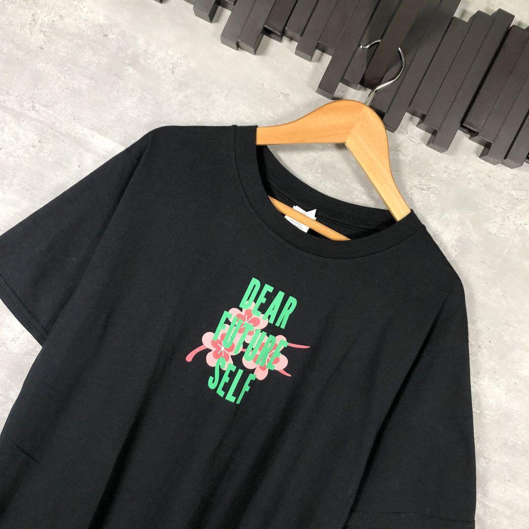 『GILDAN』ギルダン (S) プリント半袖Tシャツ / ブラック