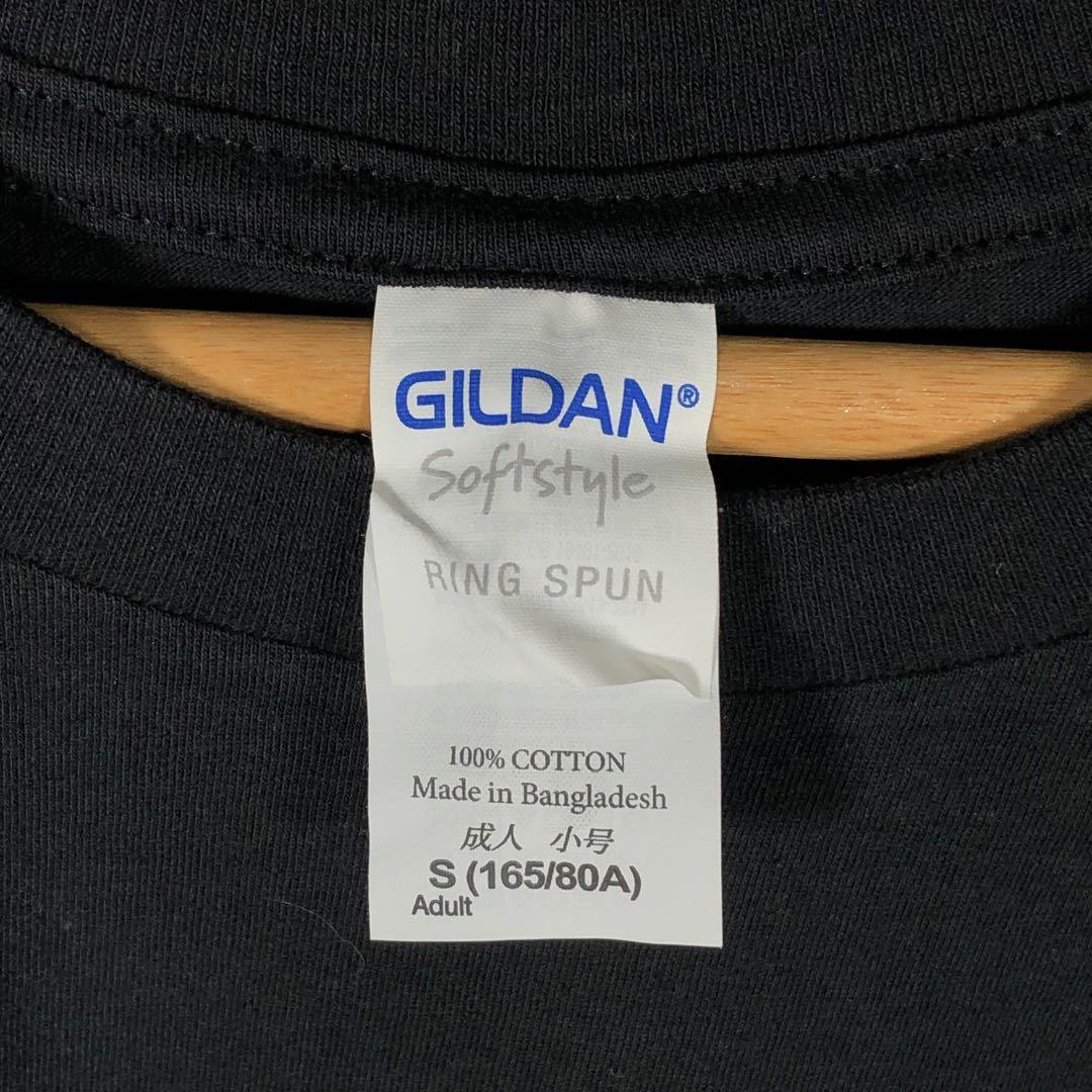 『GILDAN』ギルダン (S) プリント半袖Tシャツ / ブラック