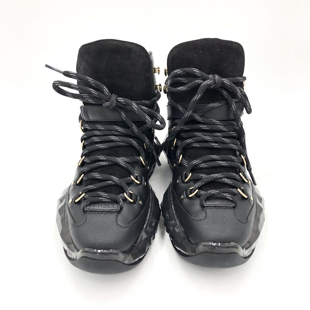 『JIMMY CHOO』ジミーチュウ (34) ダイヤモンド レザーシューズ