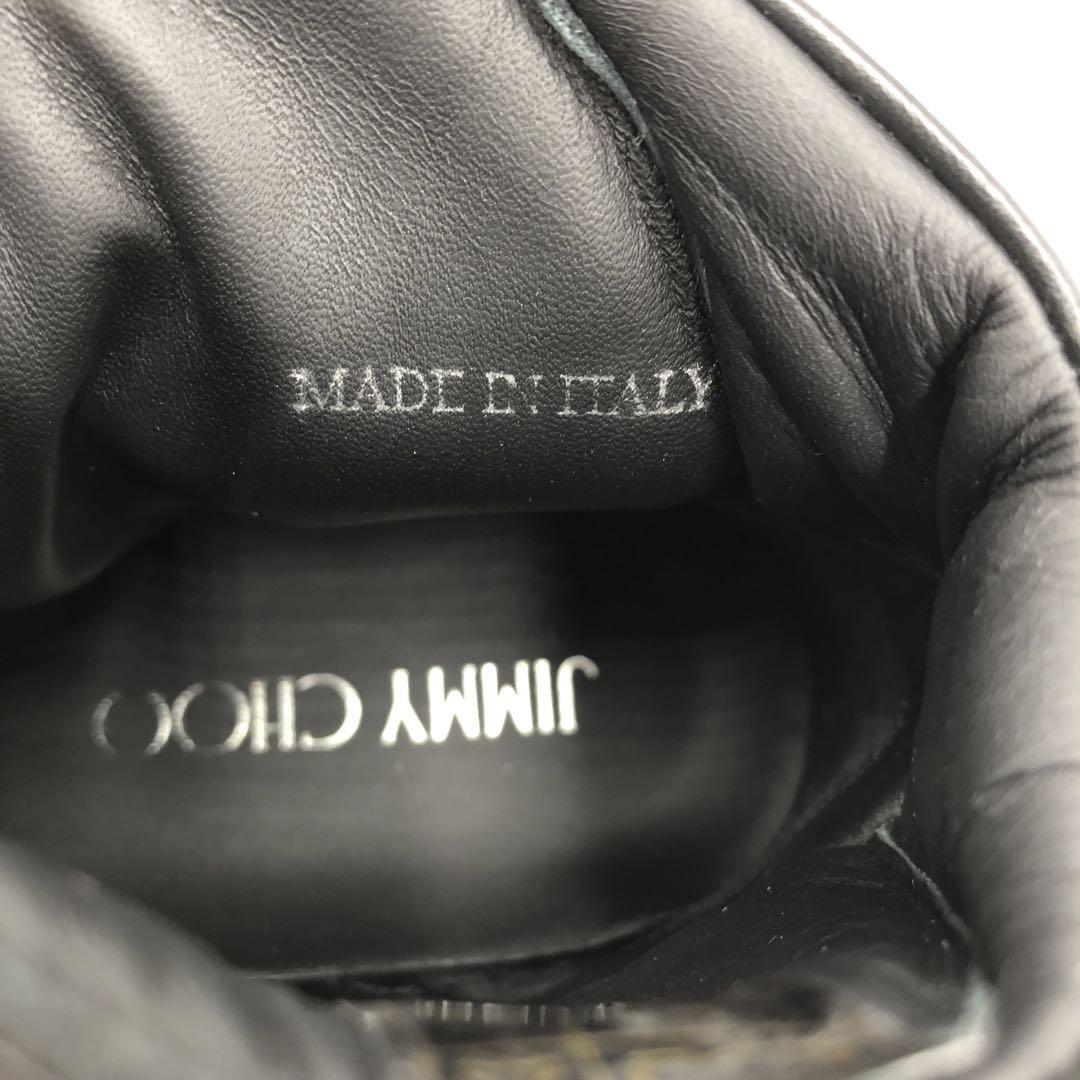『JIMMY CHOO』ジミーチュウ (34) ダイヤモンド レザーシューズ