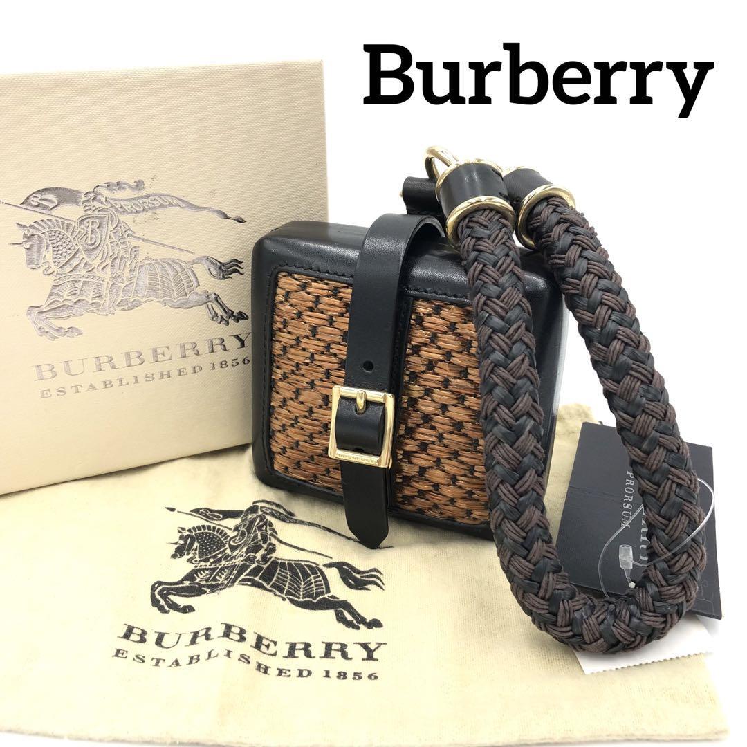 『Burberry』バーバリー ボックスポーチ マイクロバック