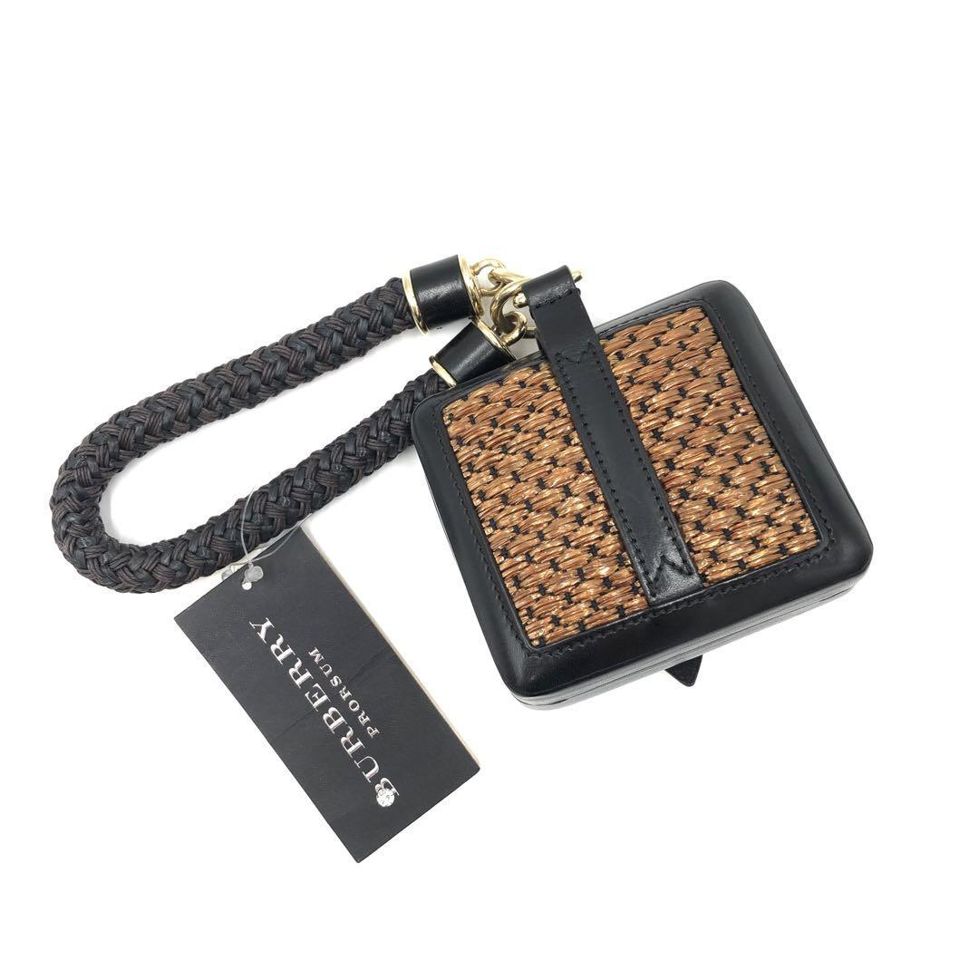 『Burberry』バーバリー ボックスポーチ マイクロバック