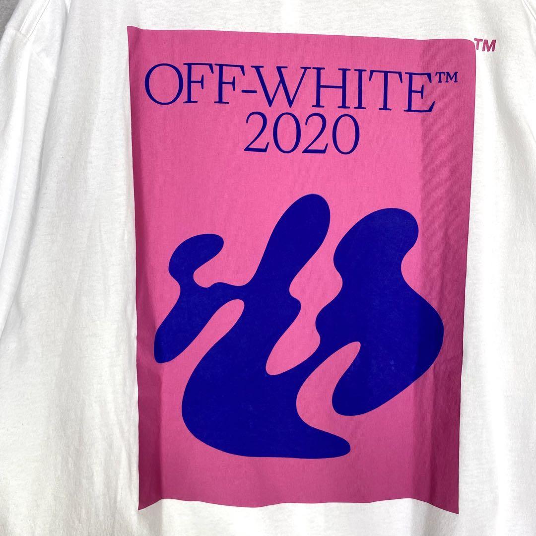 『off white』オフホワイト (M)オーバーサイズプリントTシャツ