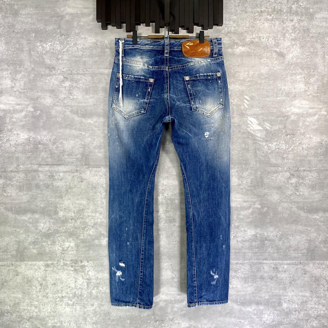 『DSQUARED2』ディースクエアード (42) ダメージデニムパンツ
