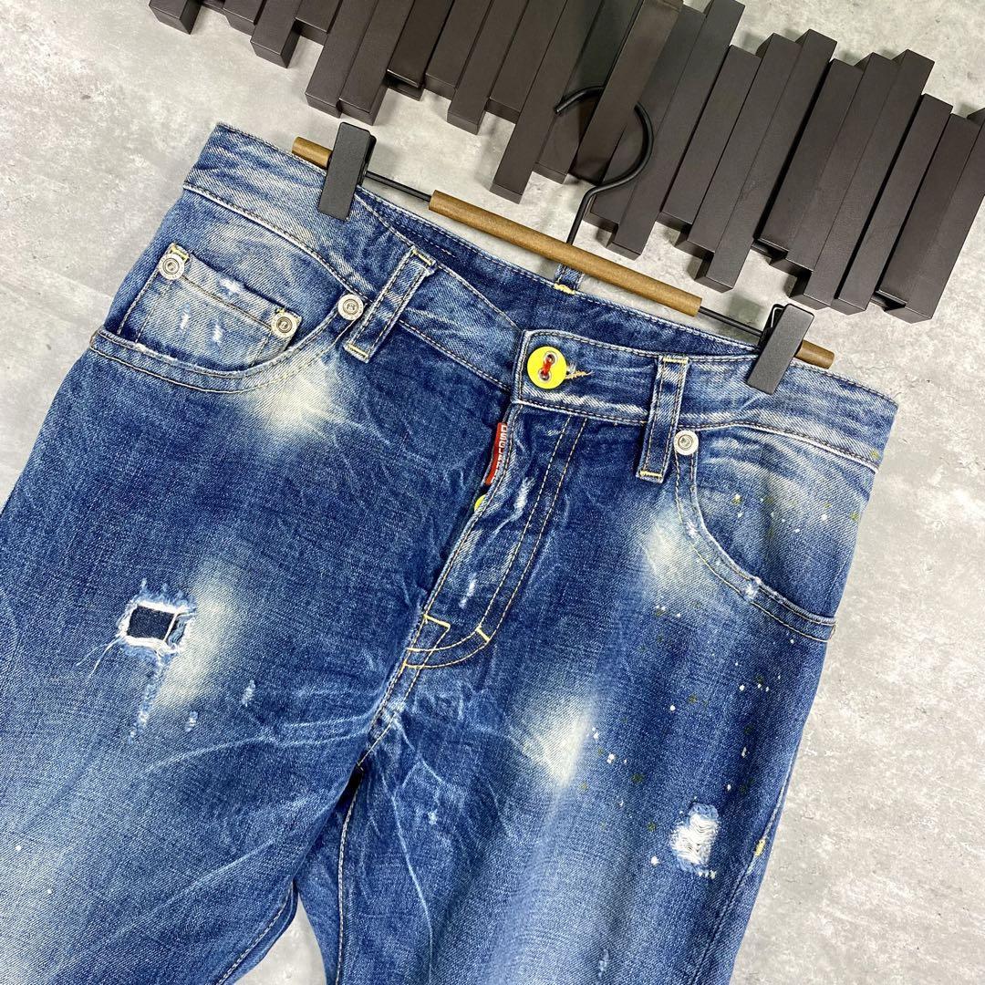 『DSQUARED2』ディースクエアード (42) ダメージデニムパンツ