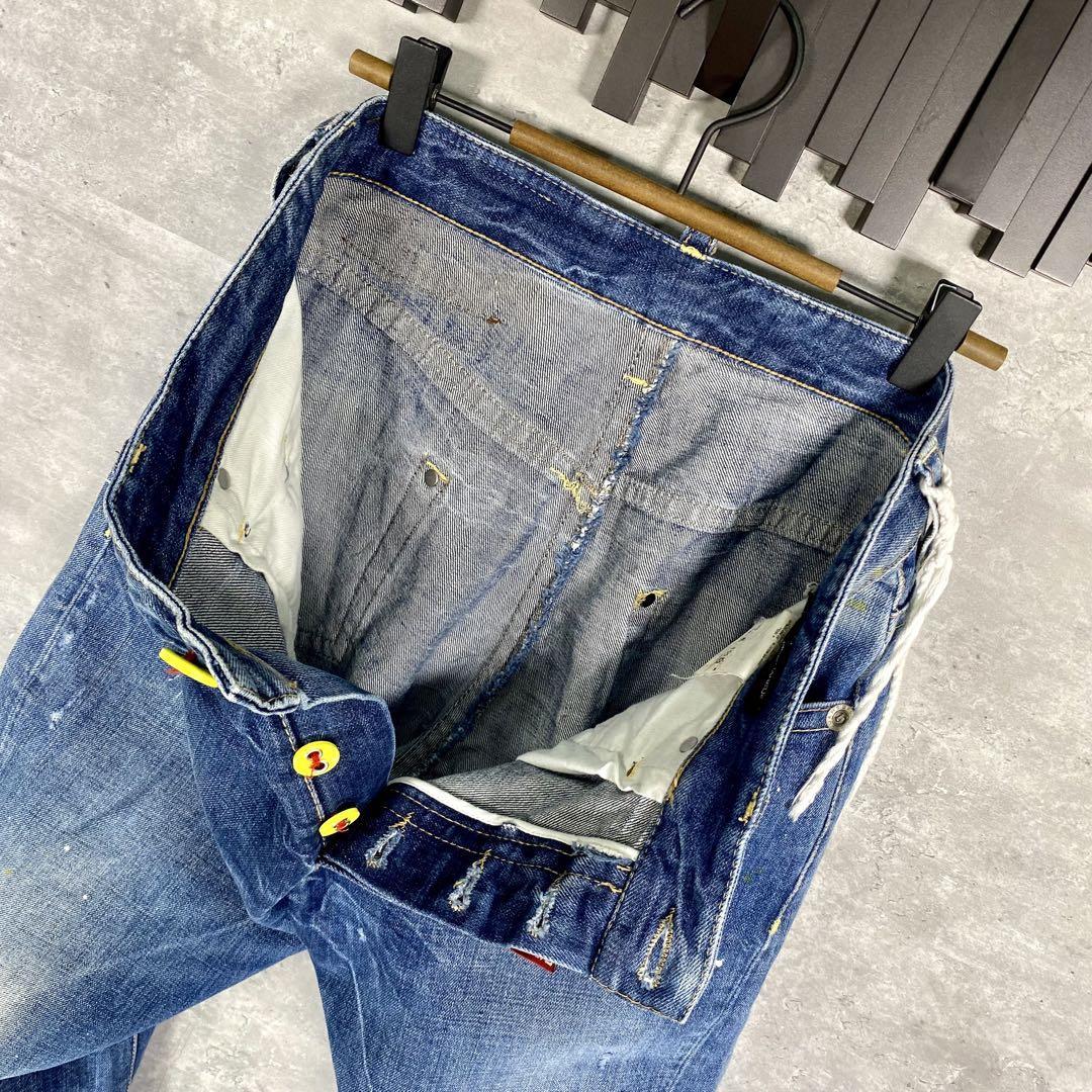 『DSQUARED2』ディースクエアード (42) ダメージデニムパンツ