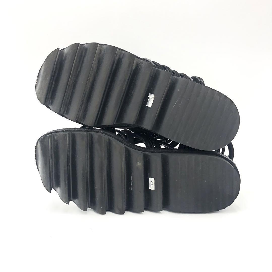 『sacai 』サカイ (38) シャークソールサンダル / レザーチューブ