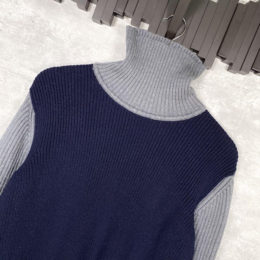『プレミアム モード デニム スーペリア』(L) タートルネックセーター
