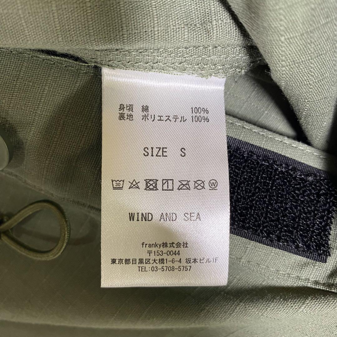 『WIND AND SEA』ウィンダンシー (S) リップストップカーゴパンツ
