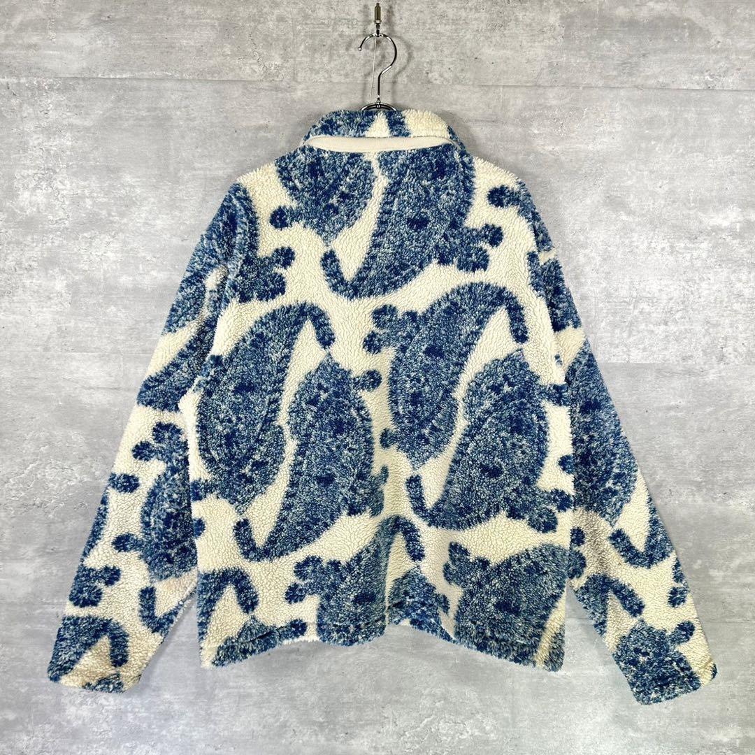 『STUSSY』ステューシー (XL) ビックペイズリー柄ジャケット