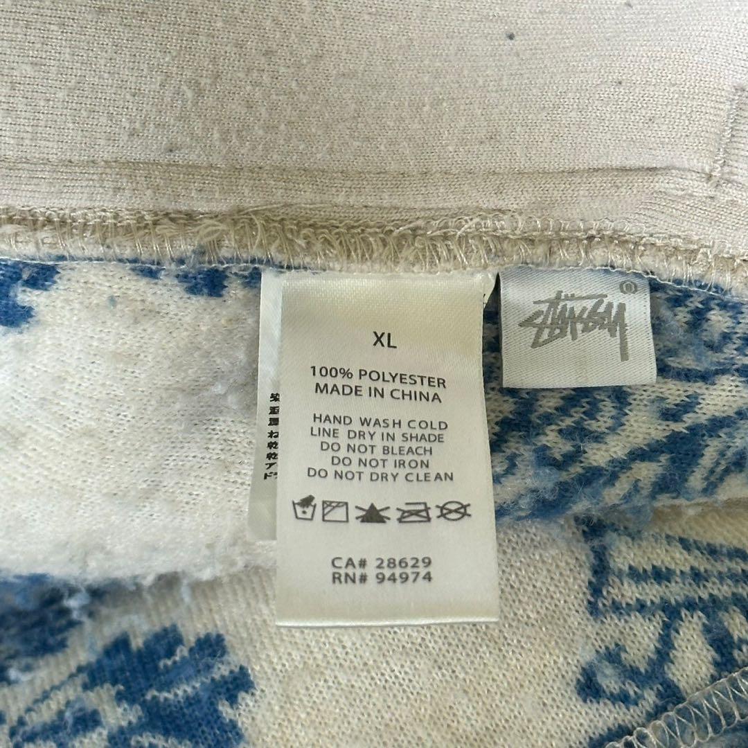 『STUSSY』ステューシー (XL) ビックペイズリー柄ジャケット