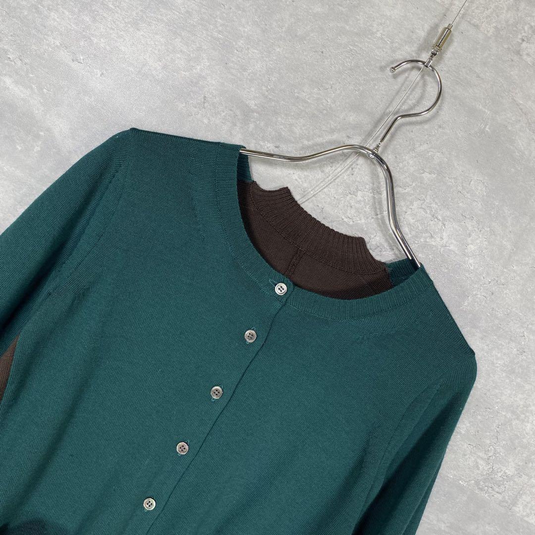 『sacai』サカイ (1) レース切り替え ドッキングニットカーディガン