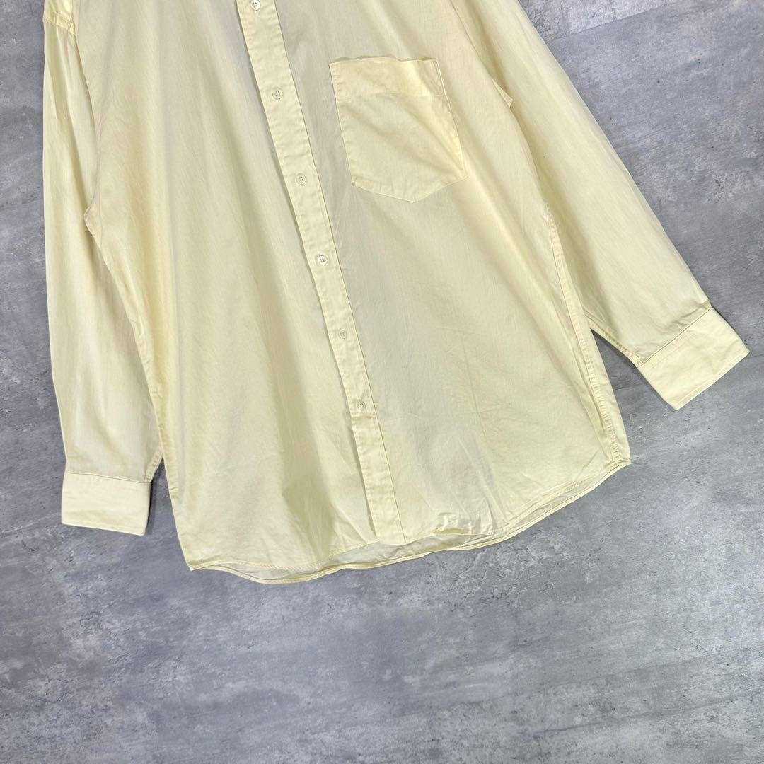 『CHAPS』チャップス (L) ボタンダウン長袖シャツ / イエロー