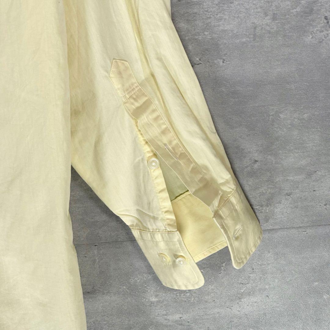 『CHAPS』チャップス (L) ボタンダウン長袖シャツ / イエロー