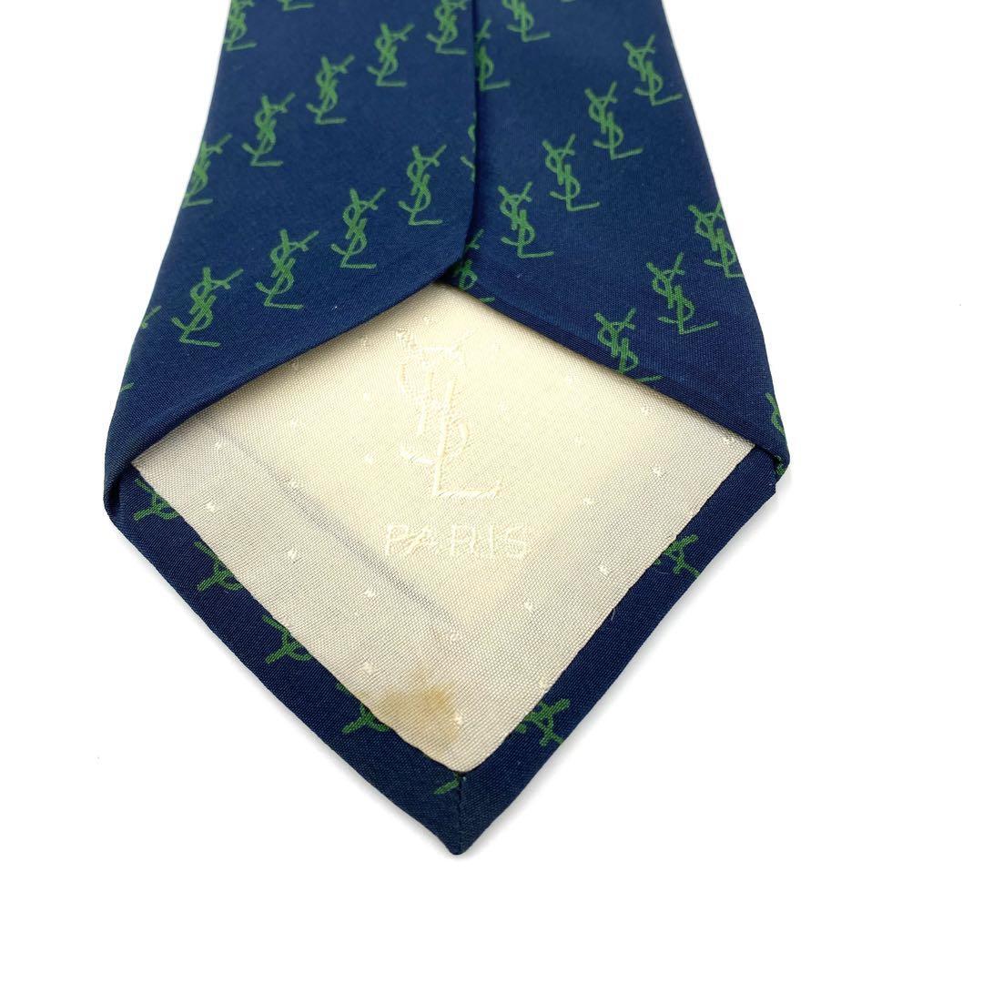 『Yves Saint Laurent』イヴサンローラン 総柄ロゴネクタイ