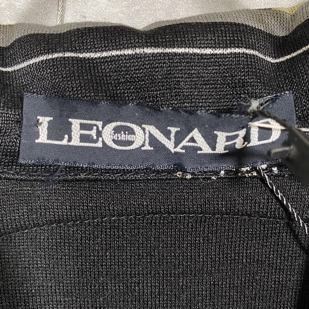 『LEONARD』レオナール (M) ニット切り替え ダブルテーラードジャケット