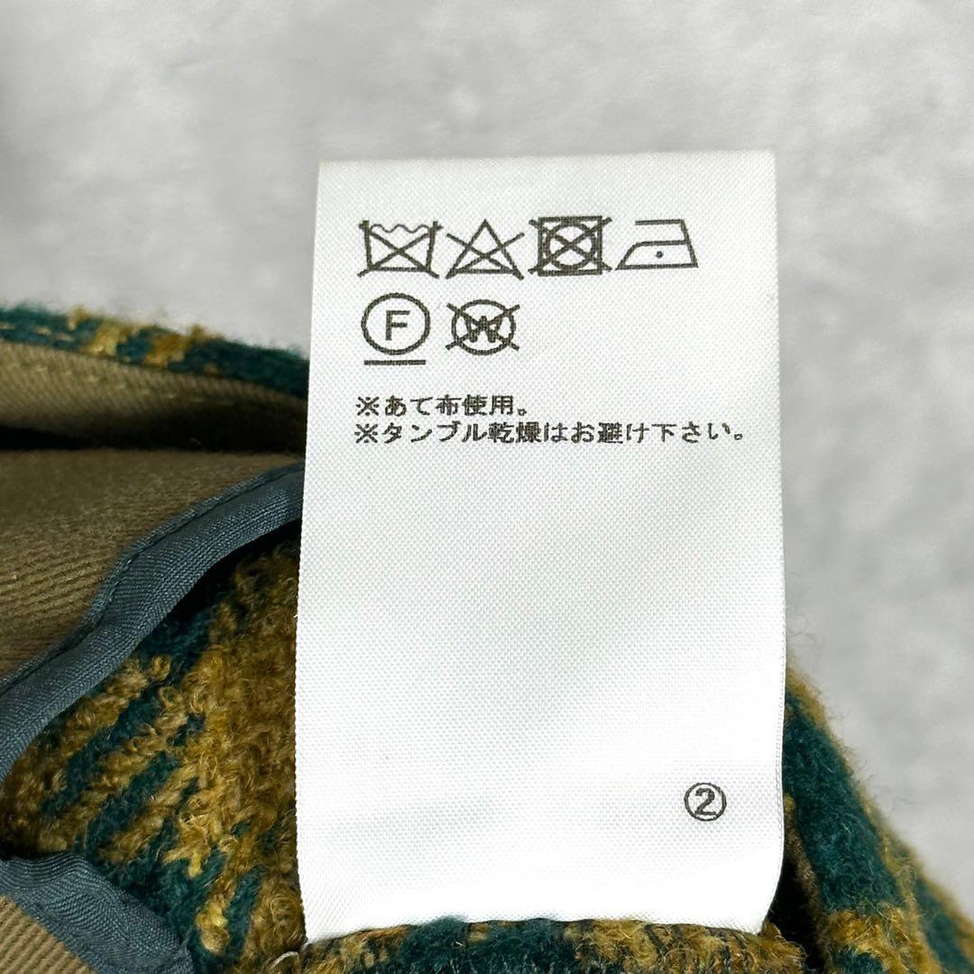 『sea』シー (2) チェック柄 ウールスカート / イエロー